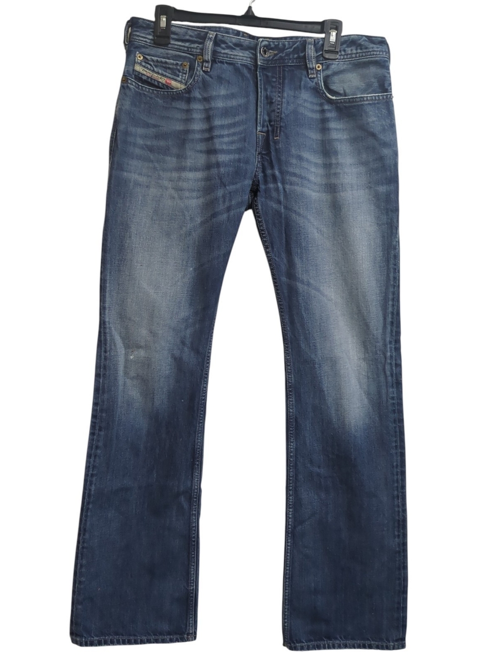 Diesel Zatiny 008XR Men's Bootcut Jeans W31 L34 Vintage Blue Fade Y2K Streetwear